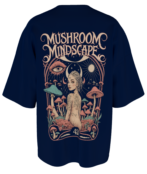 Mushroom Mindscape Oversized T-Shirt