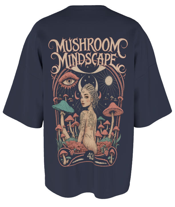 Mushroom Mindscape Oversized T-Shirt