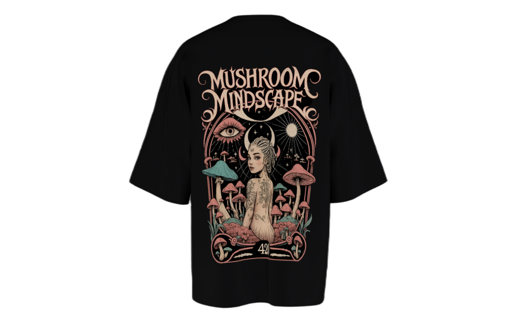 Mushroom Mindscape Oversized T-Shirt