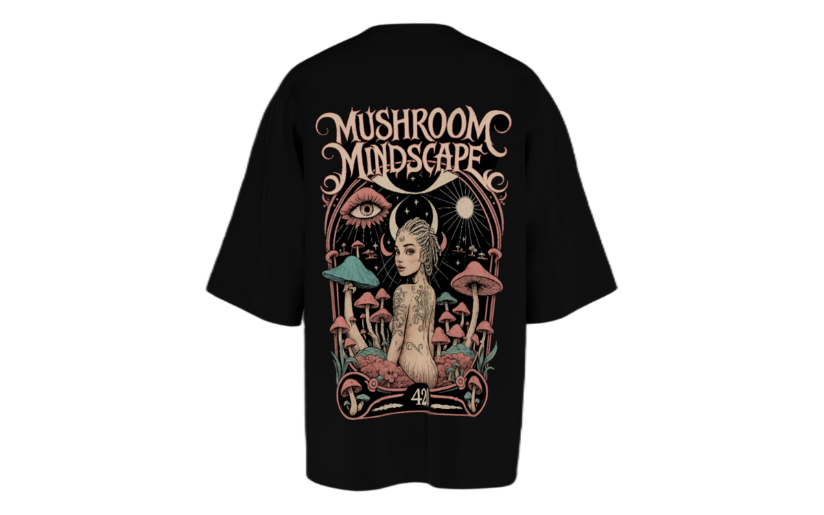 Mushroom Mindscape Oversized T-Shirt
